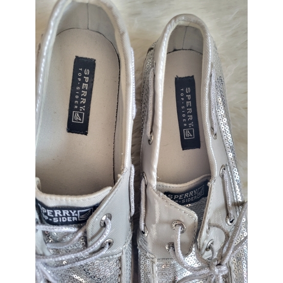 Silver Sequins Sperrys - Picture 3 of 6